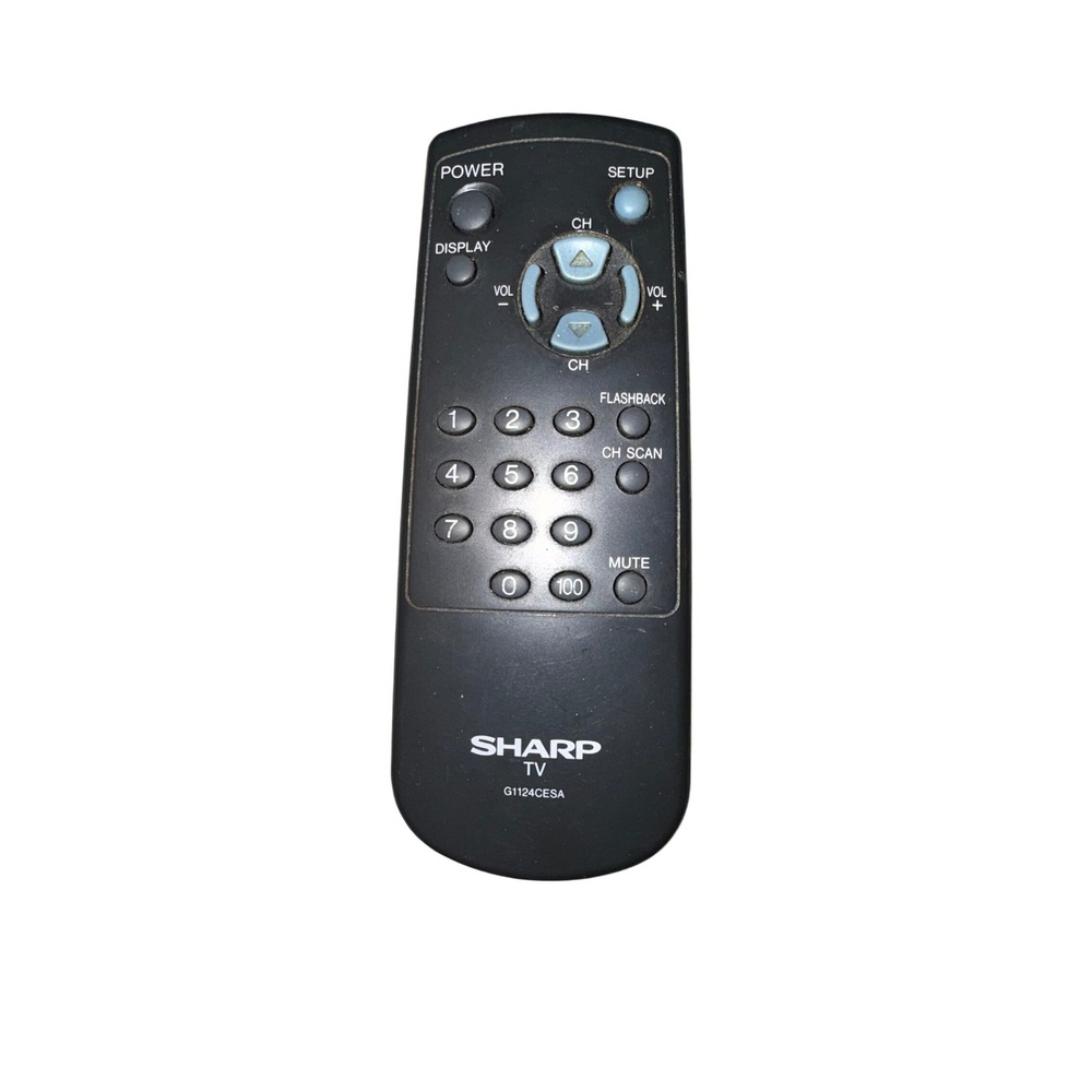 Sharp TV Remote Control Model G1124CESA Black OEM
